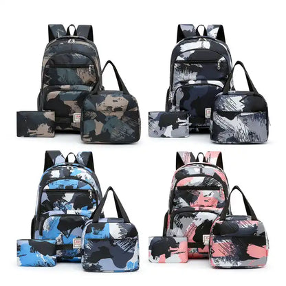 MOCHILA JUVENIL UNISEX SET 3 PIEZAS