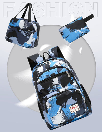 MOCHILA JUVENIL UNISEX SET 3 PIEZAS